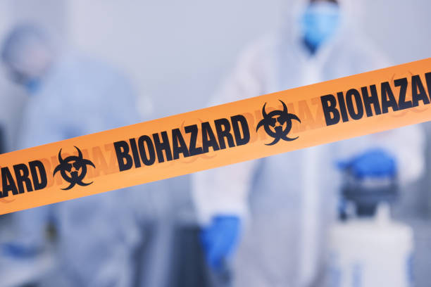 Professional Biohazard technician working in Matthews, NC